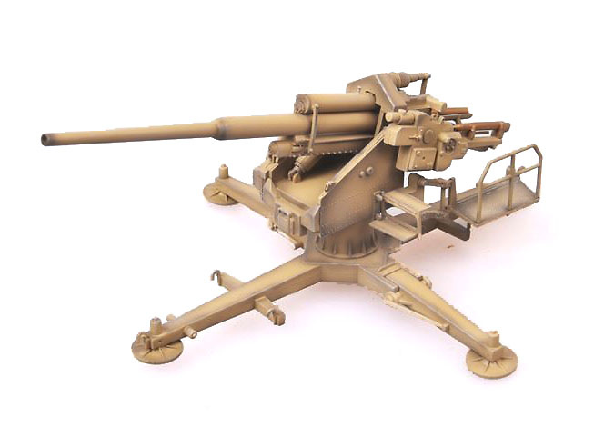 128 mm barrel Flak 40 with cross support, Germany, 1944, 1:72, Modelcollect 