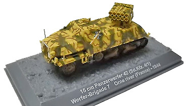 15 cm Panzerwerfer 42 (Sd.kfz.4/1) Werfer-Brigade 7 Orne river, France, 1944, 1:72, Altaya 