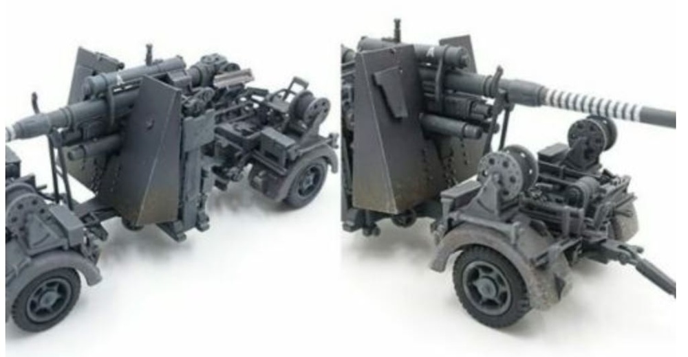 88MM Gun Flak 36, Dunkirk Evacuation, Belgium, 1940 1:72, PMA 