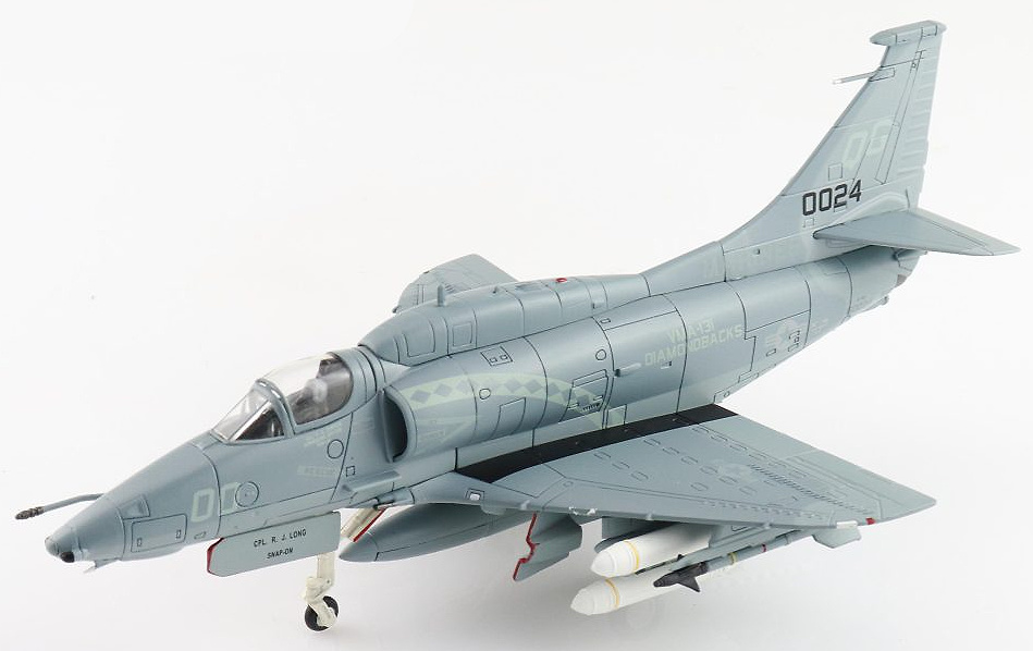 A-4M Skyhawk, USMC VMA-131 Diamondbacks, QG00, NASJRB Willow Grove, PA, 1993, 1:72, Hobby Master 