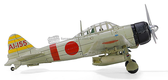 A6M2 Zero-Sen/Zeke, IJNAS Akagi Hikotai, Pearl Harbor, December 7th 1941, 1:72, Forces of Valor 