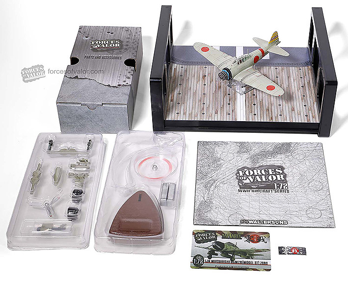 A6M2 Zero-Sen/Zeke, IJNAS Akagi Hikotai, Pearl Harbor, December 7th 1941, 1:72, Forces of Valor 