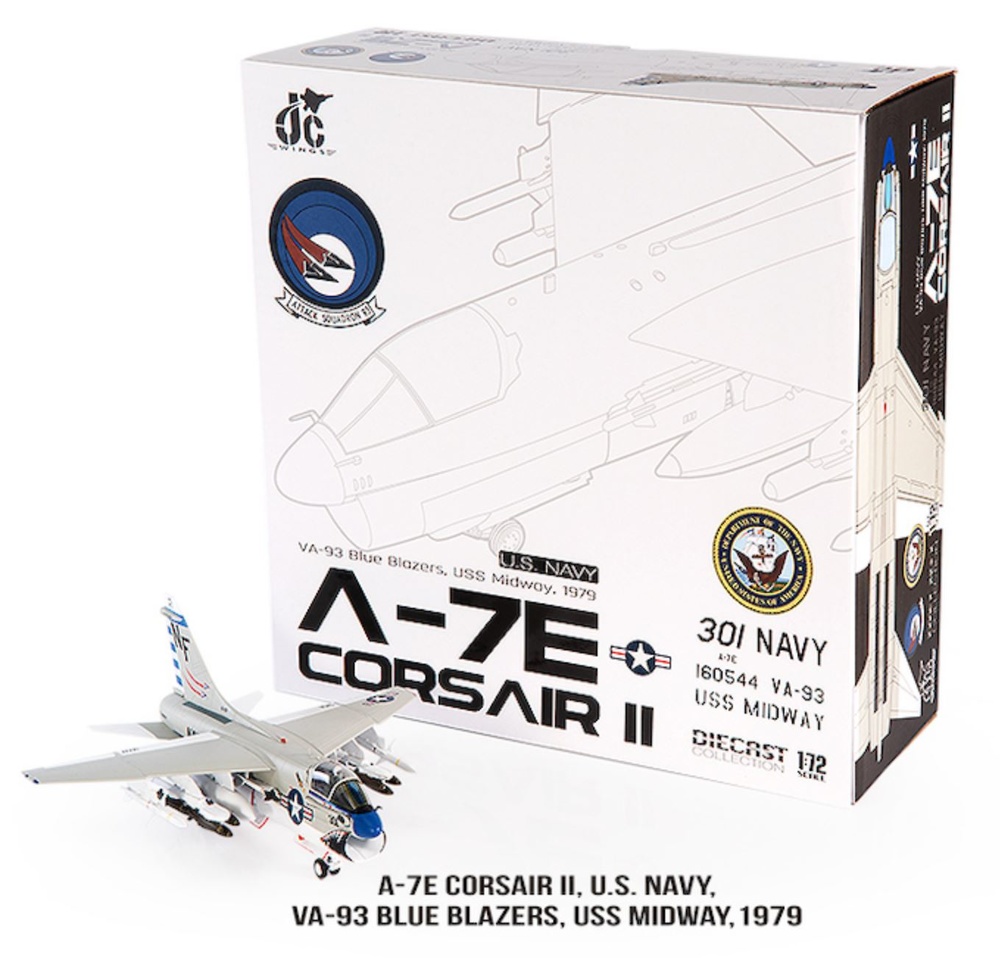 A7E Corsair II US Navy, VA-93 Blue Blazers, 1979, 1:72, JC Wings 