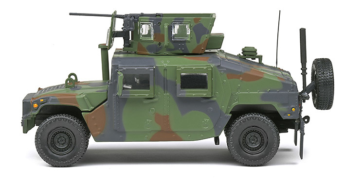 AM General M1115 HUMVEE, Green Camo, 1983, 1:48, Solido 