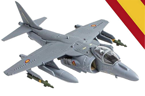 AV-8B Harrier II Plus, 9th Aircraft Squadron, Spanish Army, Rota, 1998, 1:100, Salvat 