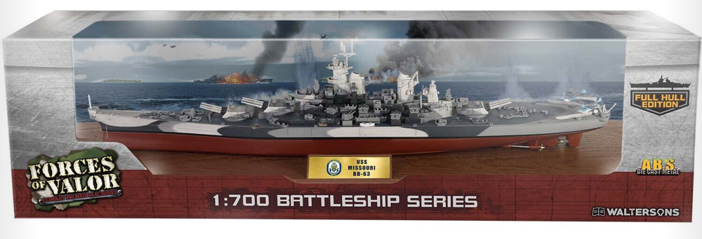 Aircraft Carrier ISS Missouri (BB-63), Iowa Class, 1944, 1:700, Forces of Valor 