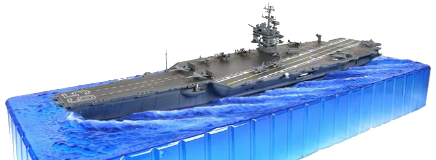 Aircraft carrier USS Enterprise CVN-65, Mediterranan See, 2001, 1: 700, Forces of Valor 