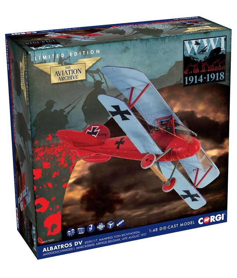 Albatros DV 2059/17, Manfred von Richthofen, JG1, Marckebeke, Late August 1917, 1:48, Corgi 