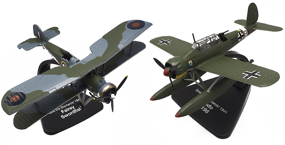 Arado Ar-196 + Fairey Swordfish, 