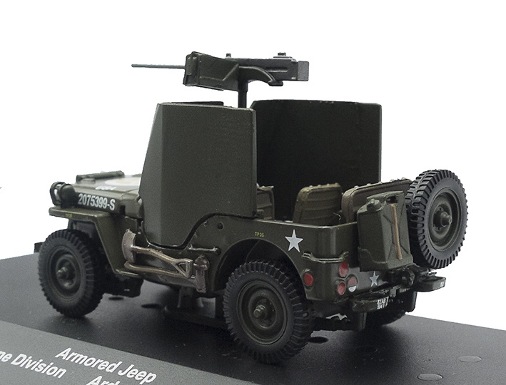 Armored Jeep, 82nd Airborne Division, The Ardennes, Belgium, 1945, 1:43, Atlas 