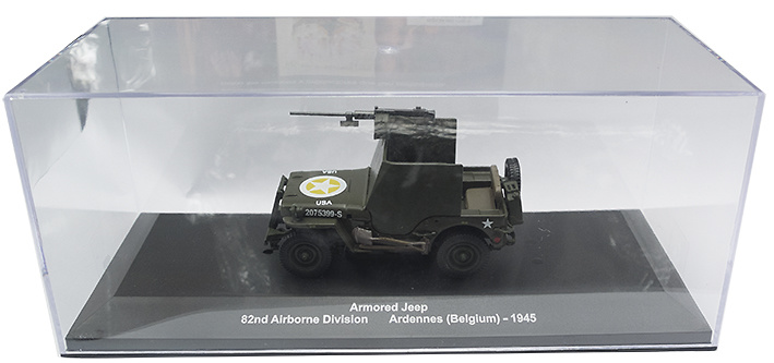 Armored Jeep, 82nd Airborne Division, The Ardennes, Belgium, 1945, 1:43, Atlas 