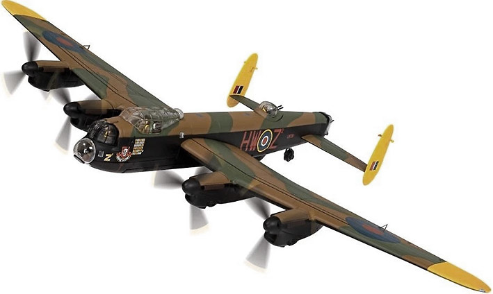 Avro Lancaster B MKIII, LM739 HW Z2 Grogs Shot, RAF 100 Sqd, Elsham Wolds, April 1945, 1:72, Corgi 