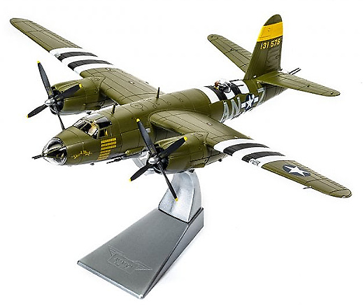 B-26B Marauder Dinah Might, David Dewhurst, Normandy, France, D-Day, 1944, 1:72, Corgi 