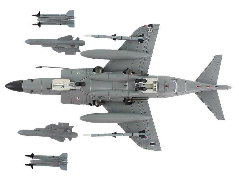 BAe Sea Harrier FA.Mk 2, RNFAA, ZH796, 2002, w/Sea Eagle Missiles, 1:72, Hobby Master 