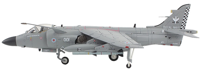 BAe Sea Harrier FA.Mk 2, RNFAA, ZH796, 2002, w/Sea Eagle Missiles, 1:72, Hobby Master 