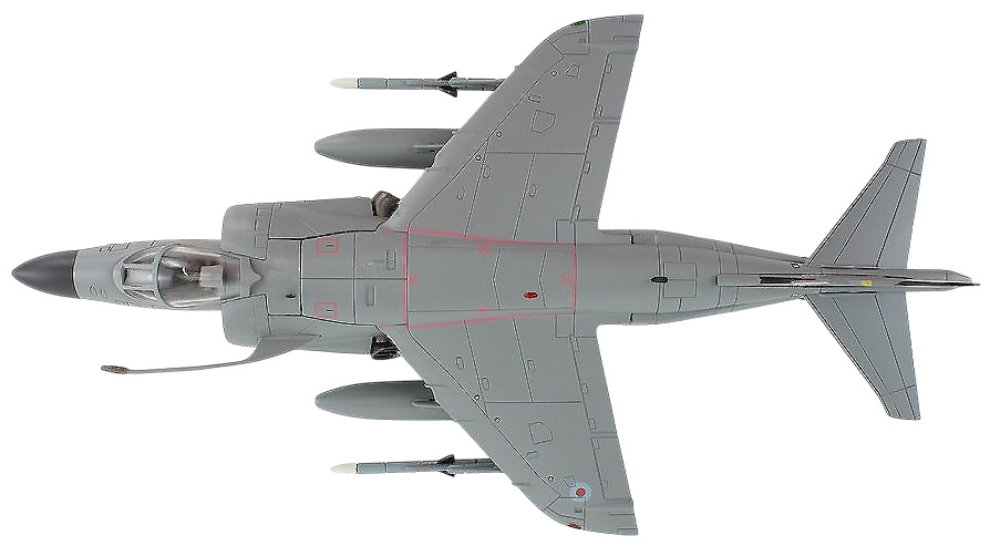 BAe Sea Harrier FA.Mk 2, RNFAA, ZH804, 2018, w/Sea Eagle Missiles, 1:72, Hobby Master 