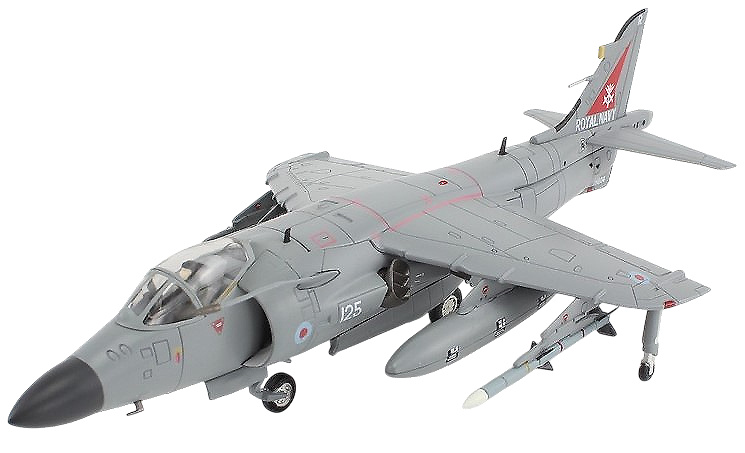 BAe Sea Harrier FA.Mk 2, RNFAA, ZH804, 2018, w/Sea Eagle Missiles, 1:72, Hobby Master 