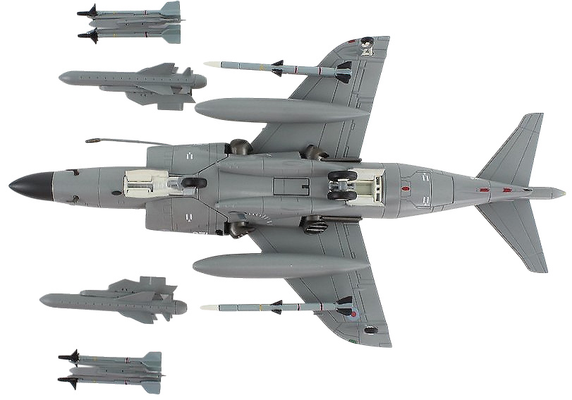 BAe Sea Harrier FA.Mk 2, RNFAA, ZH804, 2018, w/Sea Eagle Missiles, 1:72, Hobby Master 