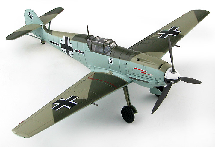 BF 109E-3 model Stab/JG 26, Walter Horten, France, spring 1940, 1:48, Hobby Master 