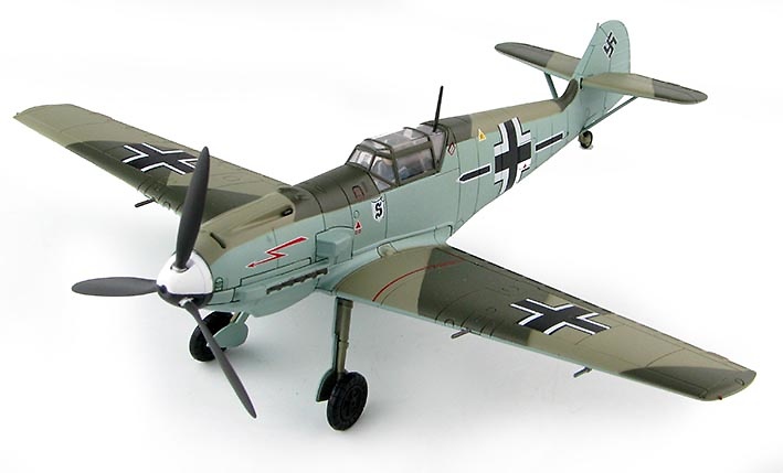 BF 109E-3 model Stab/JG 26, Walter Horten, France, spring 1940, 1:48, Hobby Master 