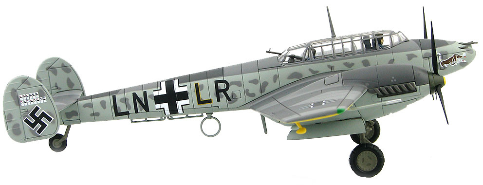 BF 110E 1. (Z)/JG 77 Lt. Felix-Maria Brandis, Malmi, Finland, 1942, 1:72, Hobby Master 