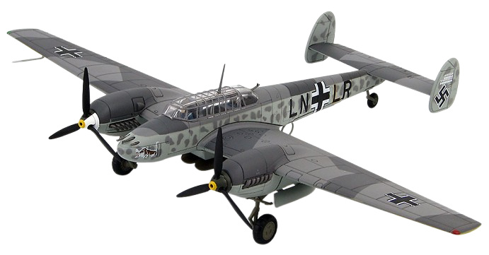 BF 110E 1. (Z)/JG 77 Lt. Felix-Maria Brandis, Malmi, Finland, 1942, 1:72, Hobby Master 