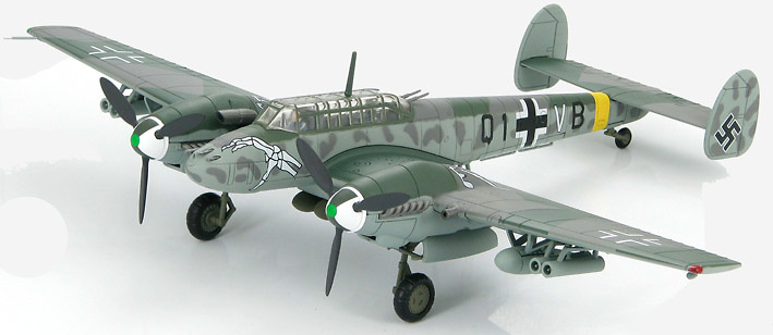 BF 110G-2 Q1+VB, 12/SG 77, Russia, 1943, 1:72, Hobby Master 