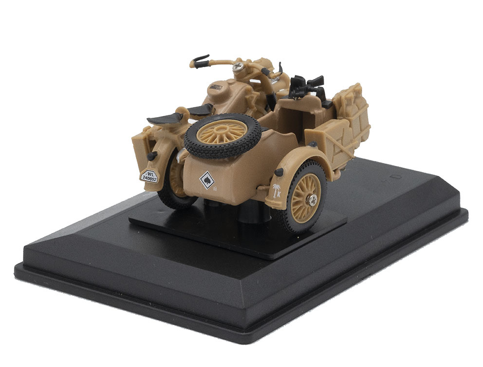 BMW R-75 with Sidecar Afrika Korps, 2nd World War, 1:43, Cararama 