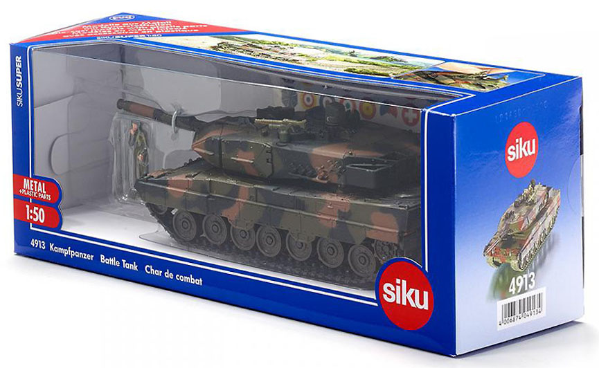 Battle Tank with crew, 1:50, Siku 