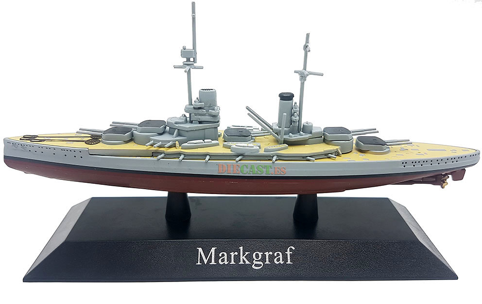 Battleship Markgraf, Kaiserliche Marine, 1914, 1: 1250, DeAgostini 