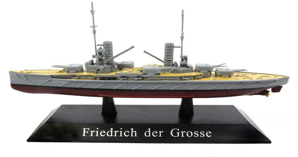 Battleship SMS Friedrich der Grosse, Kaiserliche Marine, 1911, 1: 1250, DeAgostini 