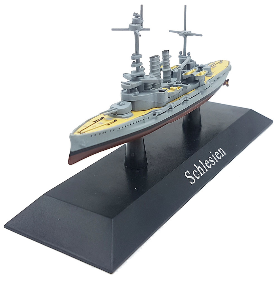 Battleship Schlesien, Kaiserliche Marine, 1908, 1: 1250, DeAgostini 