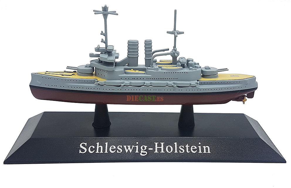 Battleship Schleswig-Holstein, Kriegsmarine, 1908, 1: 1250, DeAgostini 