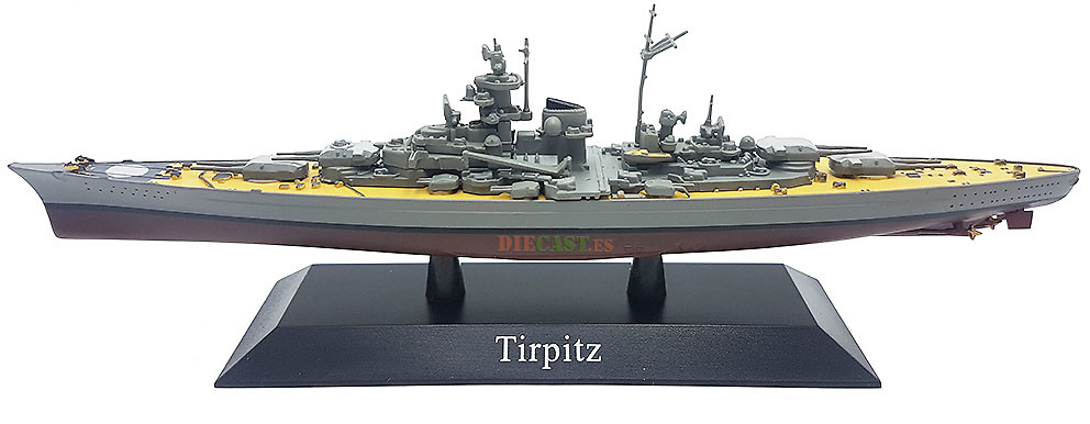 Battleship Tirpitz, Kriegsmarine, 1941, 1: 1250, DeAgostini 