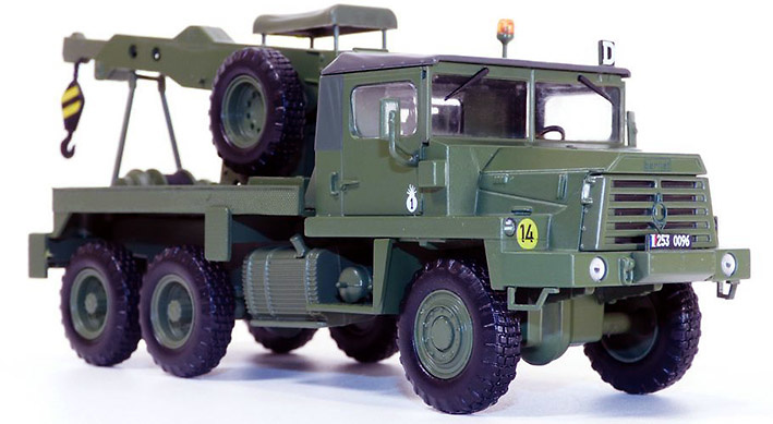 Berliet GBC 8 KT truck, military crane, French army 1960, 1:50, Solido 