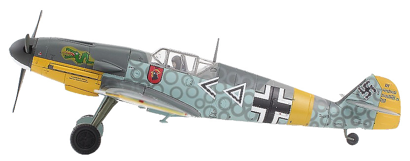 Bf 109F, Luftwaffe JG 3, Hans Von Hahn, USSR, 1942, 1:48, Hobby Master 