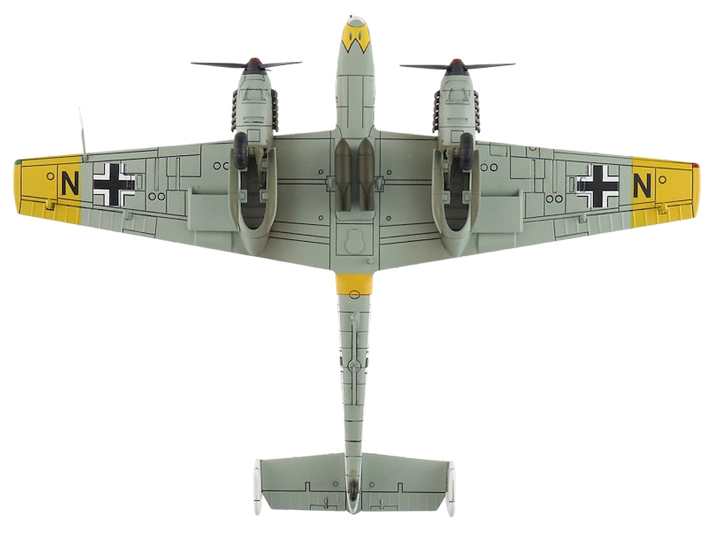 Bf 110E, Luftwaffe 5/ZG, Herbert Kutscha, URSS, 1942, 1:72, Hobby Master, 1:72, Hobby Master 