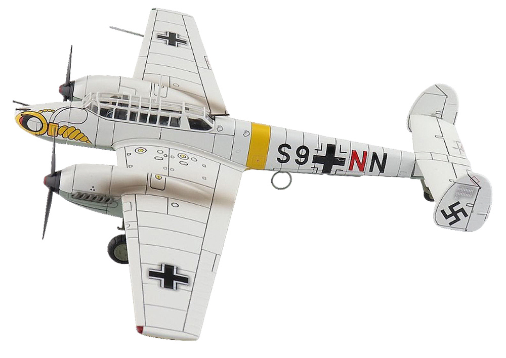 Bf 110E, Luftwaffe 5/ZG, Herbert Kutscha, URSS, 1942, 1:72, Hobby Master, 1:72, Hobby Master 