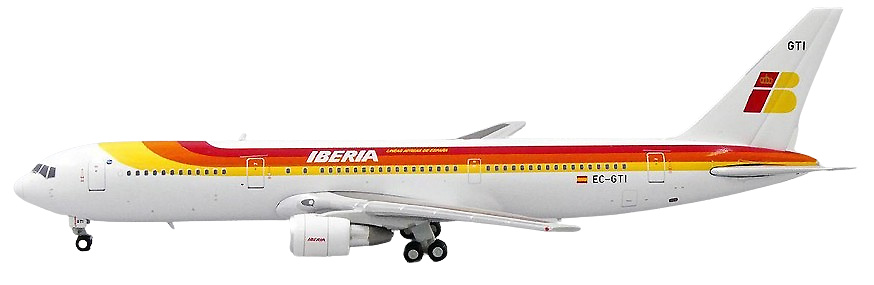 Boeing 767-300ER Iberia EC-GTI, 1:400, JC Wings 