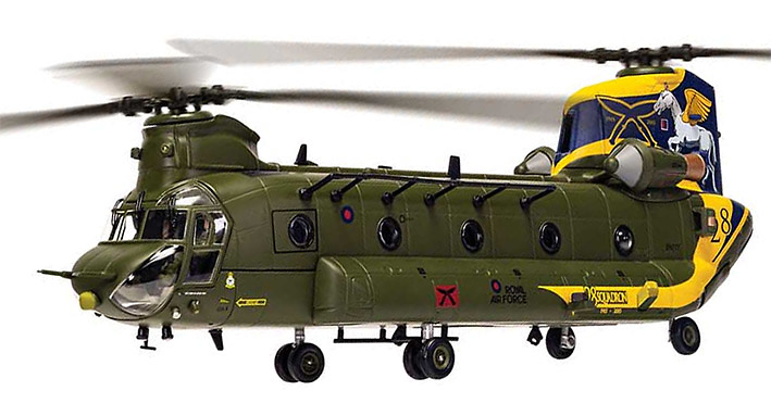 Boeing Chinook HC.4 ZH777, RAF No. 28 Sqn, 100 Years Anniversary Scheme, 1:72, Corgi 