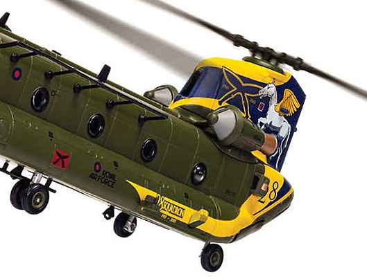 Boeing Chinook HC.4 ZH777, RAF No. 28 Sqn, 100 Years Anniversary Scheme, 1:72, Corgi 