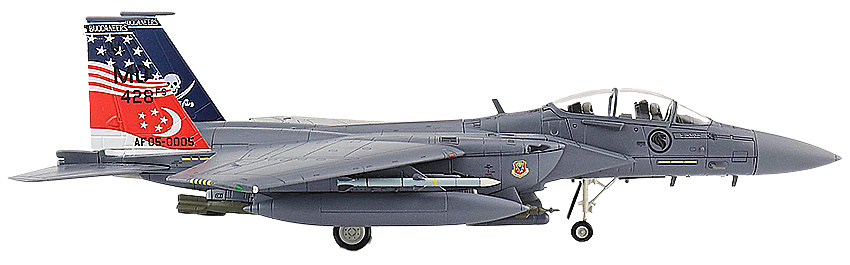 Boeing F-15SG “20 Years of Peace Carvin V” AF05-0005, 428th FS Flagship, 2017, 1:72, Hobby Master 