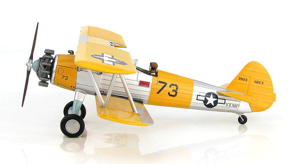 Boeing N2S-3 Stearman 39123, US Navy, circa 1944, 1:48, Hobby Master 