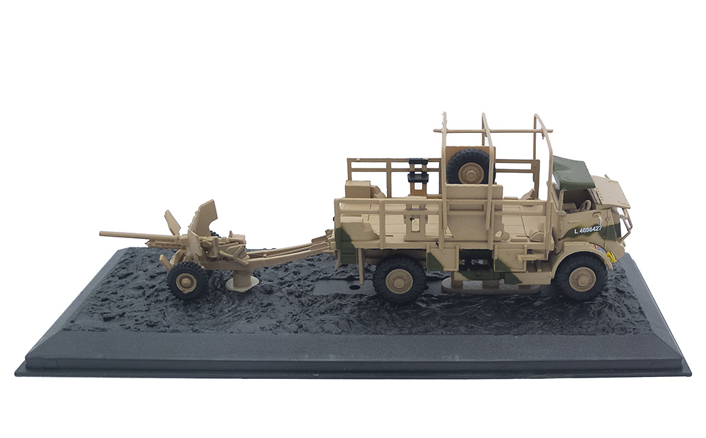 Camión Bedford QL + 6 Pdr. AT Gun, 1st Armoured Division, 8th Army, Egypt, 1941, 1:72, Altaya 