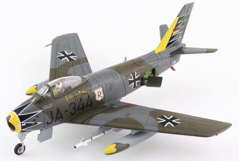 Canadair Sabre Mk 6, Luftwaffe JG 71 Richthofen, JA-344, Eckhard Wendt, Ahlhorn AB, Germany, 1961, 1:72, Hobby Master 