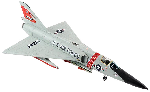 Convair F-106A Delta Dart, USAF 87th FIS Red Bulls, #59-0053, Sawyer AFB, MI, 1974, 1:72, Hobby Master 