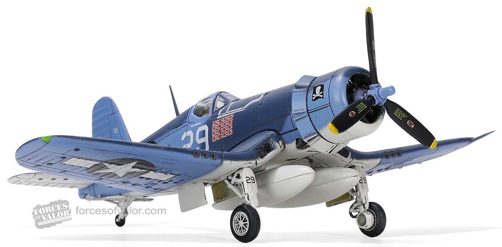 Corsair USMC F4U-1, VF-17 Sqn, Lt. Ira Kepford, Jolly Rogers, USA, 1944, 1:72, Forces of Valor 