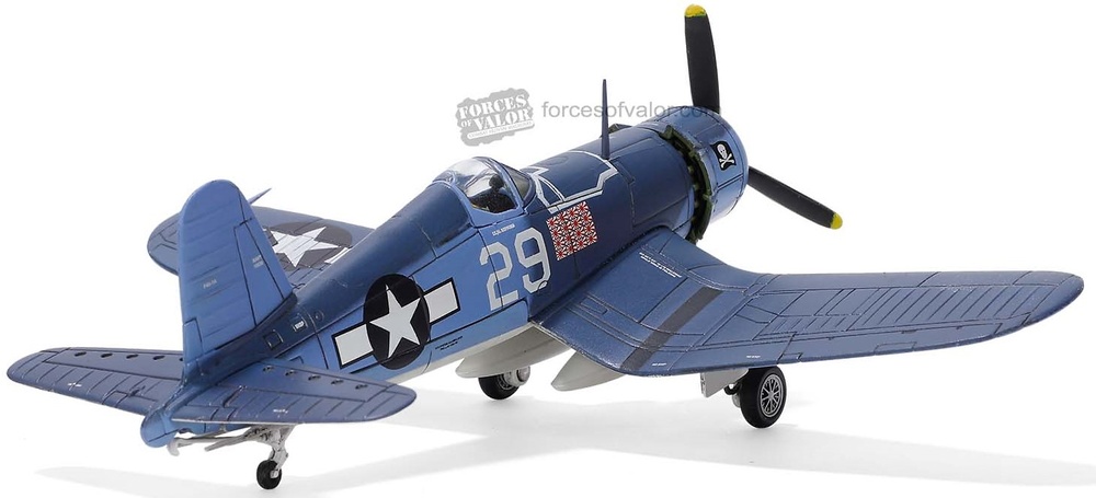 Corsair USMC F4U-1, VF-17 Sqn, Lt. Ira Kepford, Jolly Rogers, USA, 1944, 1:72, Forces of Valor 