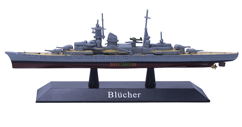 Cruiser Heavy Blücher, Kriegsmarine, 1939, 1: 1250, DeAgostini 