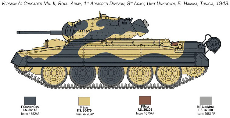 Crusader Mk. II with 8th Army Infantry, 1:35, Italeri 